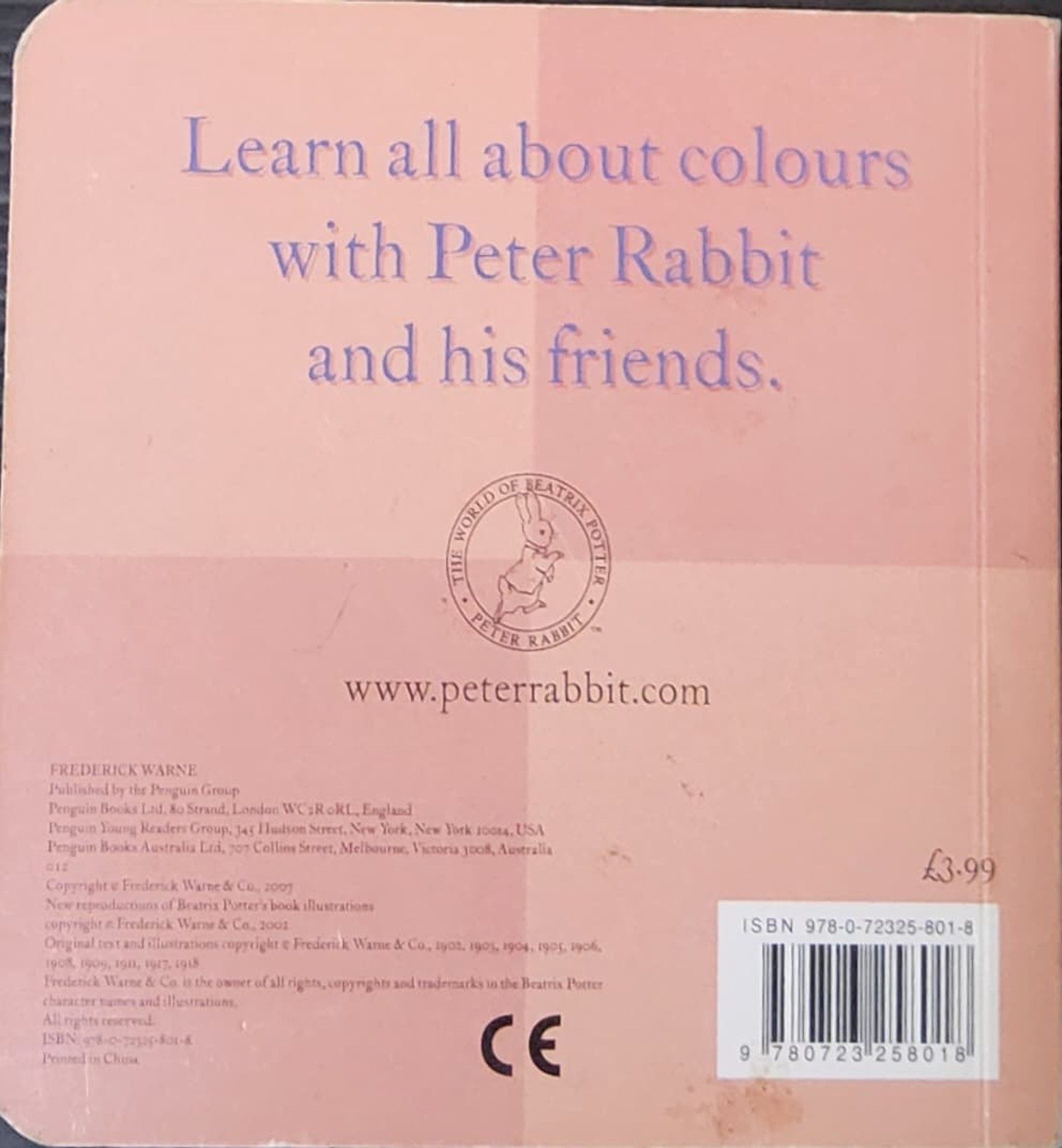BOARD BOOK** 🍅🍓COLOURS WITH PETER RABBIT