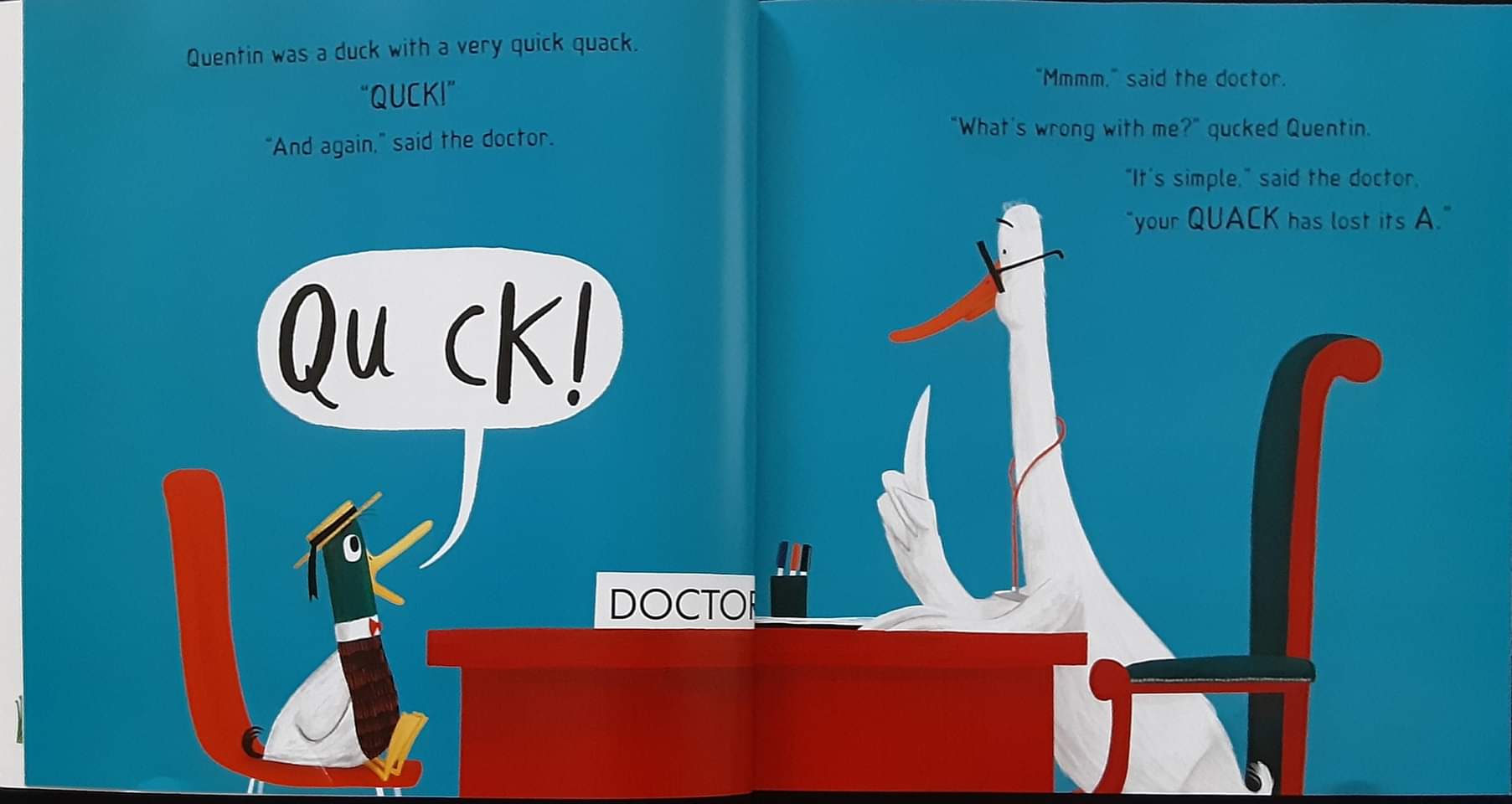 หนังสือนิทานปกอ่อน** 🍅🍓 QUICK QUACK QUENTIN BY KES GR Y& JIM FIELD