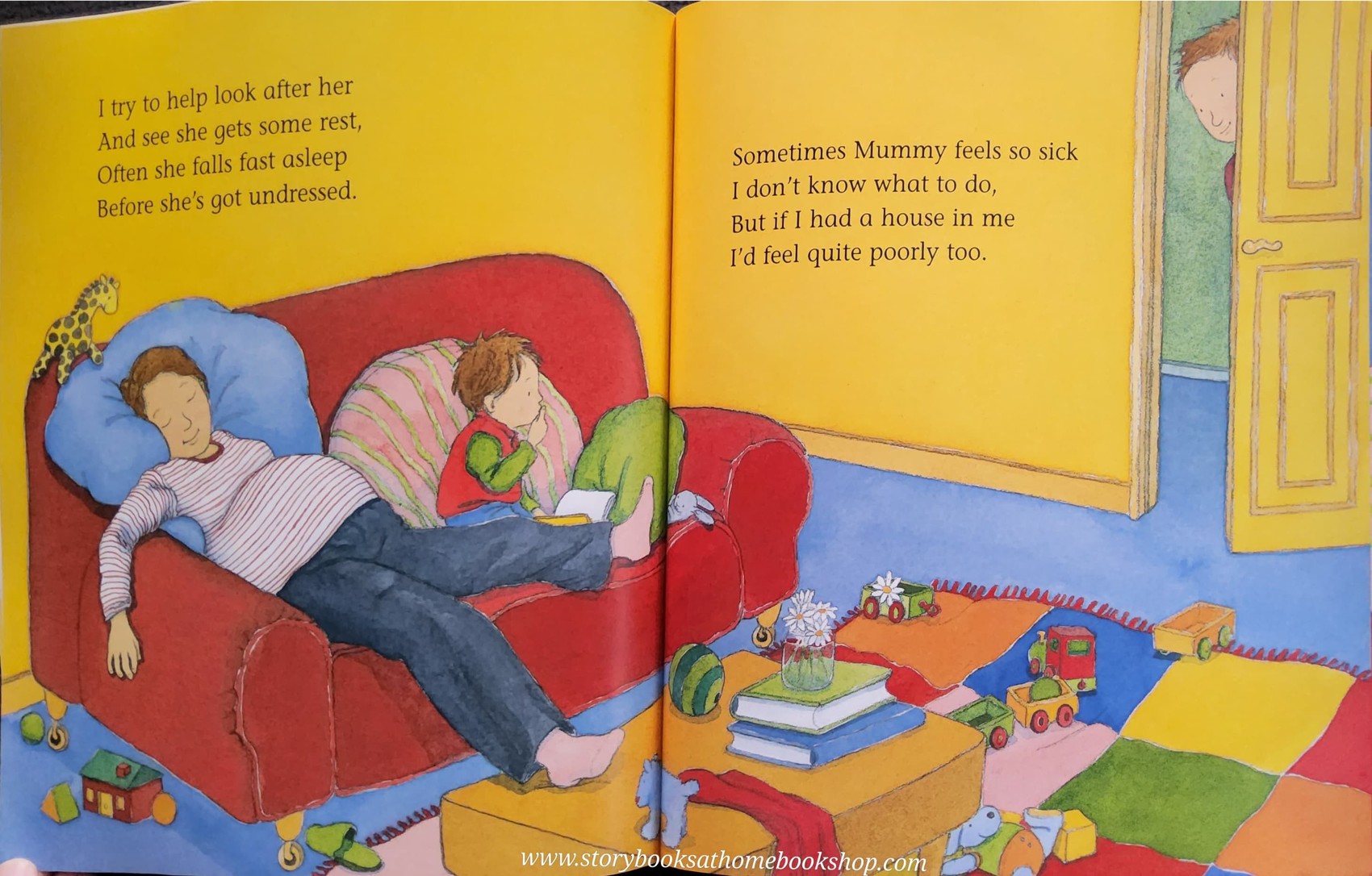 หนังสือนิทานปกอ่อน** 🍅🍅THERE'S A HOUSE INSIDE MY MUMMY