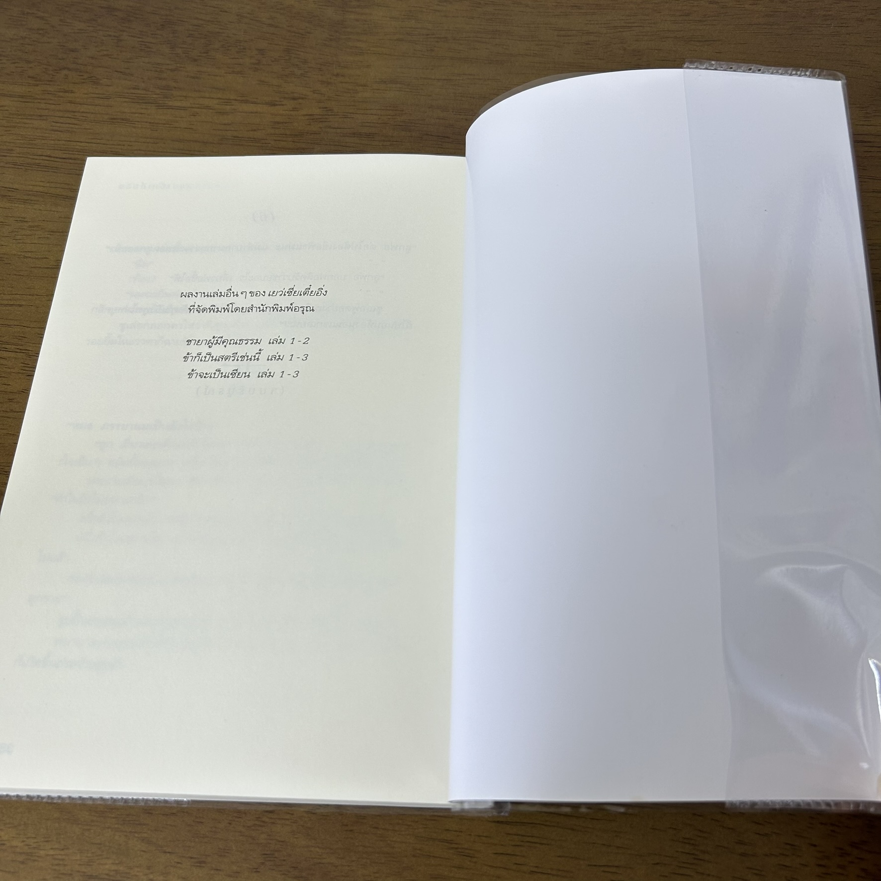 สวัสดีครับ คุณภรรยา! ... เย่ว์เซี่ยเตี๋ยอิ่ง Yue Xia Die Ying (มือสอง) นิยายรัก แปลจีน อรุณ