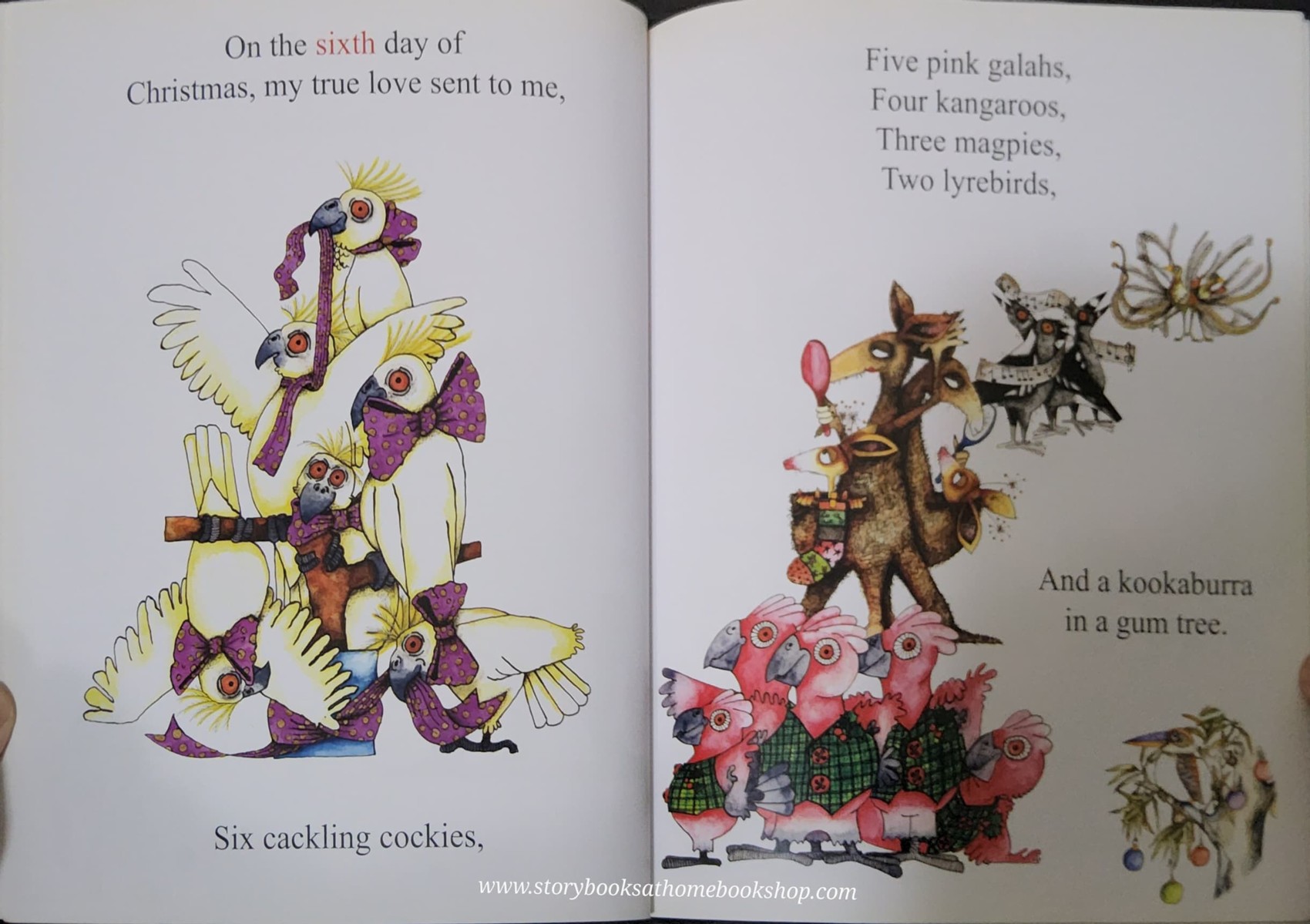 หนังสือนิทานปกอ่อน ** 🍅🍓 THE AUSTRALIAN TWELVE DAYS OF CHRISTMAS BY CONNY FECHNER