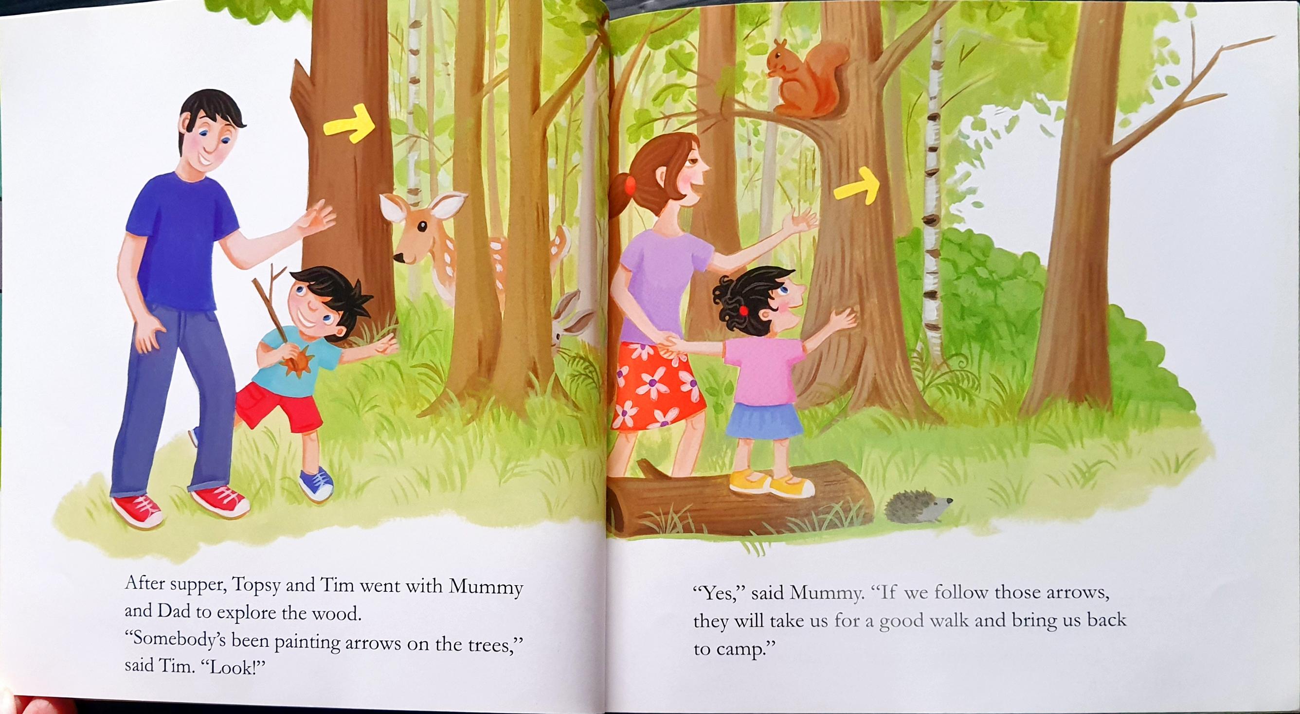 หนังสือนิทานปกอ่อน ** 🍅🍅TOPSY AND TIM GO CAMPING🍅🍅