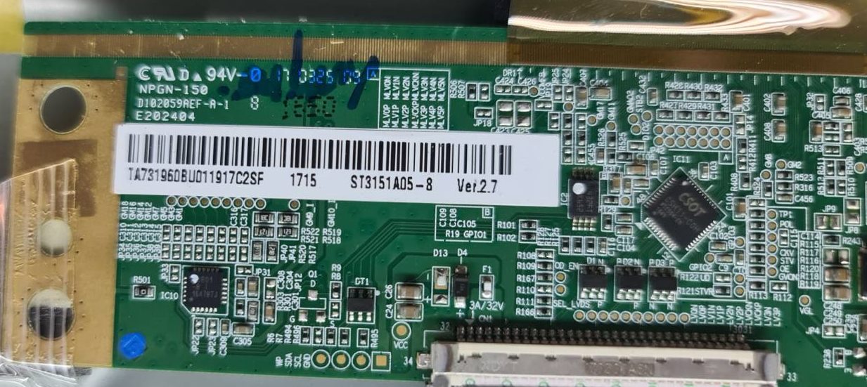 One Board Altron (วันบอร์ด อัลทรอน)อะไหล่แท้/ของถอด รุ่นALTV-3210 :TP.V56.PB816 เวอร์ชั่น ทีบาร์ ST3151A05-8