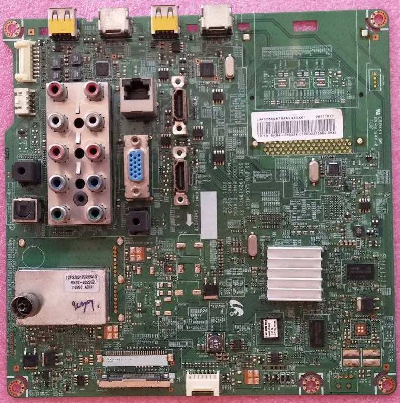 เมนบอร์ดทีวีซัมซุง Samsung ของแท้มือสองถอดจากเครื่อง รุ่น LA40D550K7R LA40D551K8 LA46D550K7R พาร์ทBN94-04582K BN94-04596A BN94-04595A BN94-05474F BN94-05474K