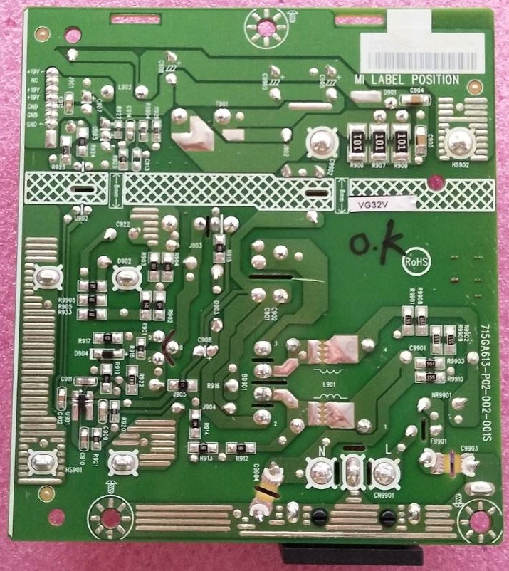 ซัพพลายมอนิเตอร์ ASUS ของแท้ถอดจากเครื่อง รุ่นVG32VQ1B พาร์ท715GA613-P02-002-001S