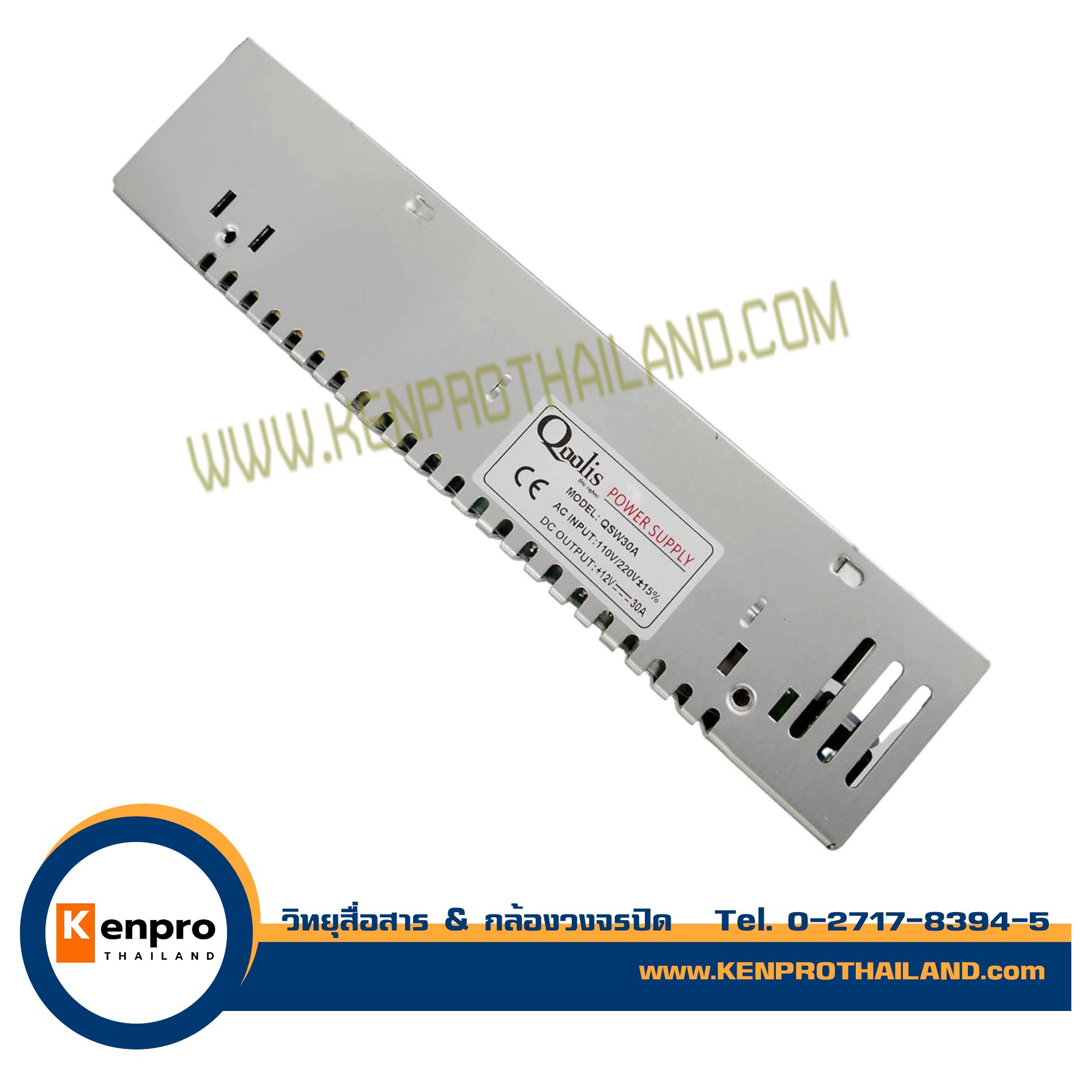 Qoolis POWER SUPPLY Adapter CCTV 30A (แบบรังผึ้ง) 9 ช่อง 12V 30A 360Watt สำหรับกล้องวงจรปิด