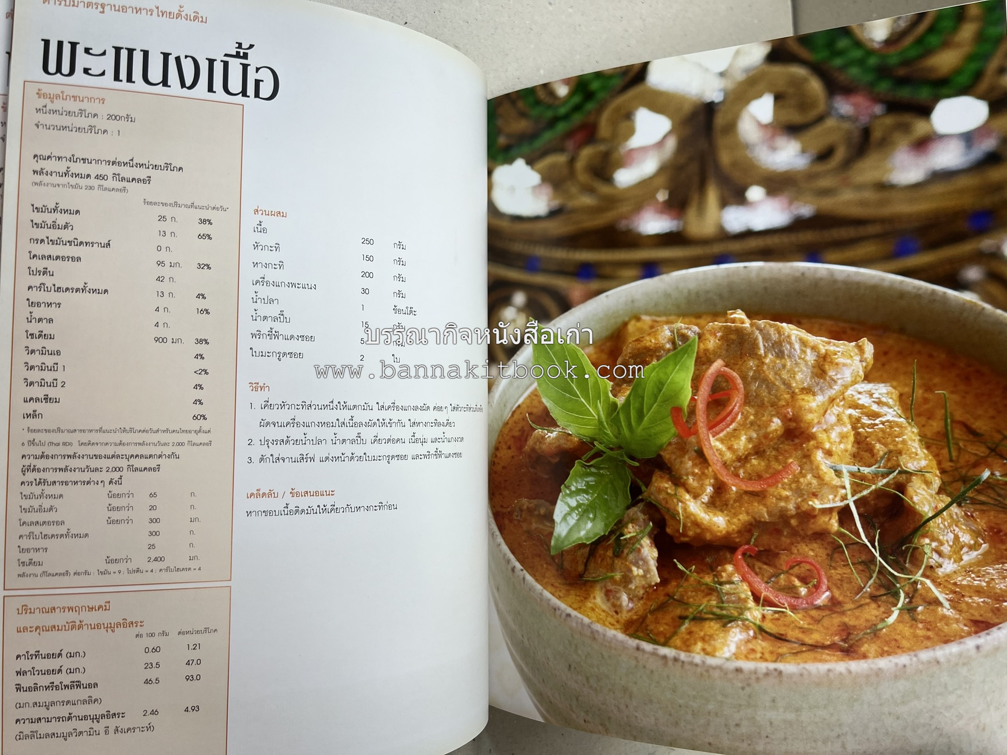 อาหารไทย...จากอดีตสู่ปัจจบัน (ตำรับดั้งเดิม ตำรับยอดนิยม และตำรับเครื่องแกงไทย โดย : มหาวิทยาลัยสวนดุสิต และสถาบันอาหาร (NFI).