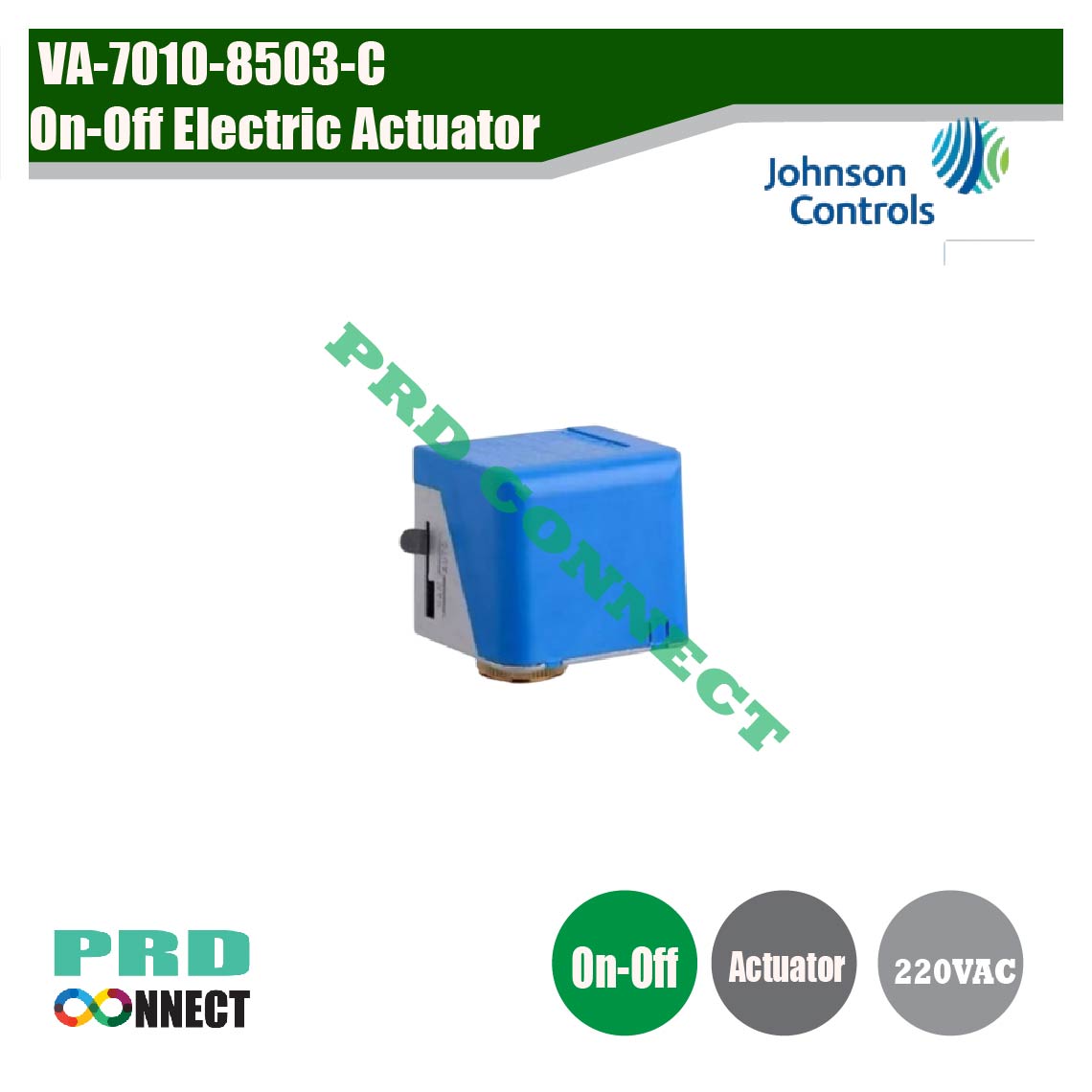 VA-7010-8503-C, JOHNSON CONTROLS On-Off Electric Actuator