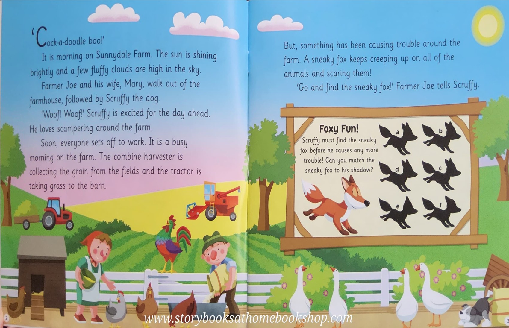 หนังสือนิทานปกอ่อน** 🍅SUNNYDALE FARM A STICKER STORY ACTIVITY BOOK♥️