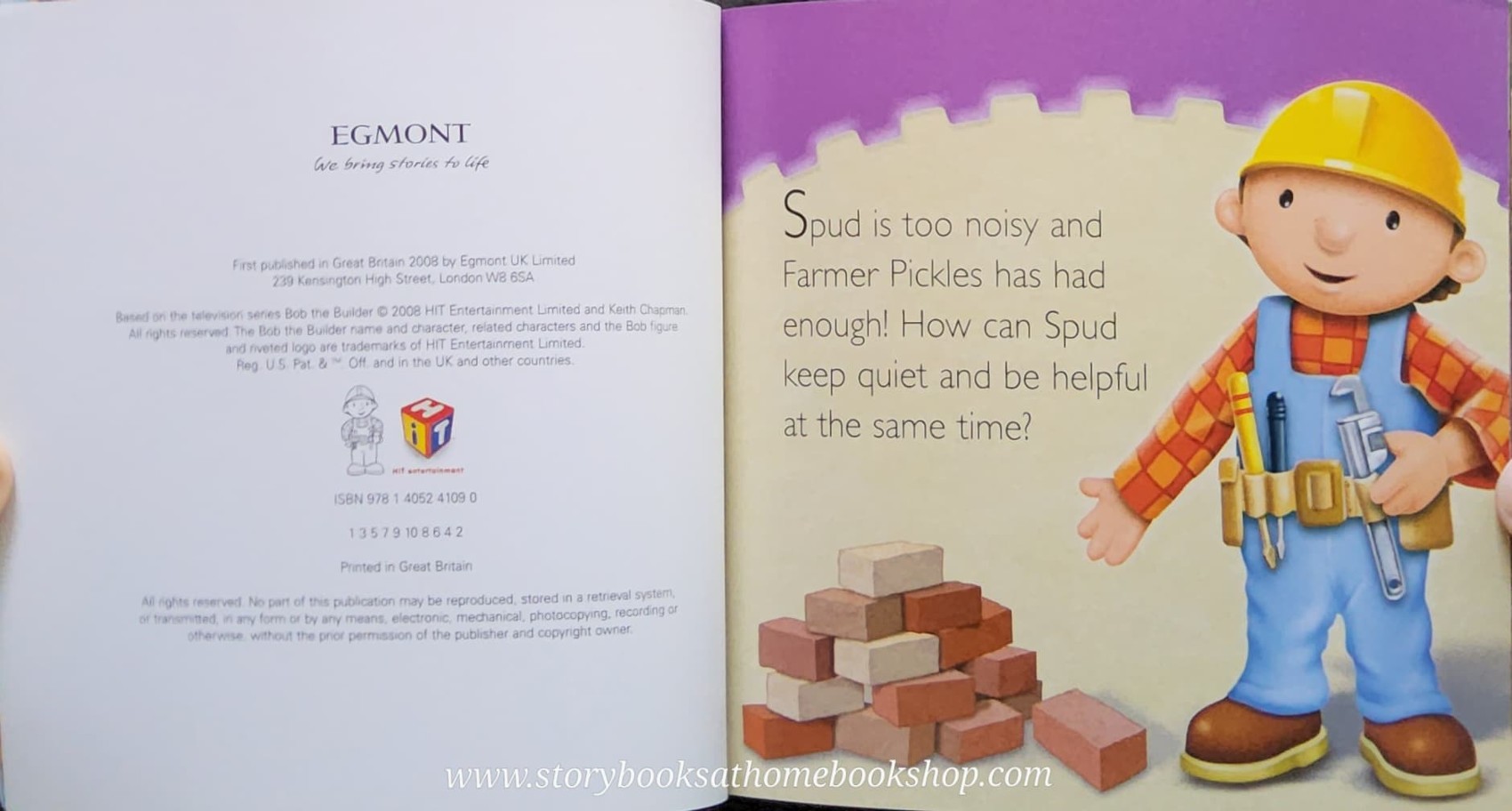SMALL BOOK** **หนังสือนิทานปกอ่อน ** ♥️BOB THE BUILDER SPUD AND THE FUNNY TREES
