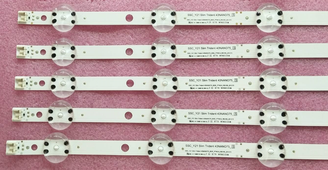 หลอดแบคไลน์ทีวี แอลจี LG ของแท้ถอดจากเครื่อง รุ่น43NANO75PTA