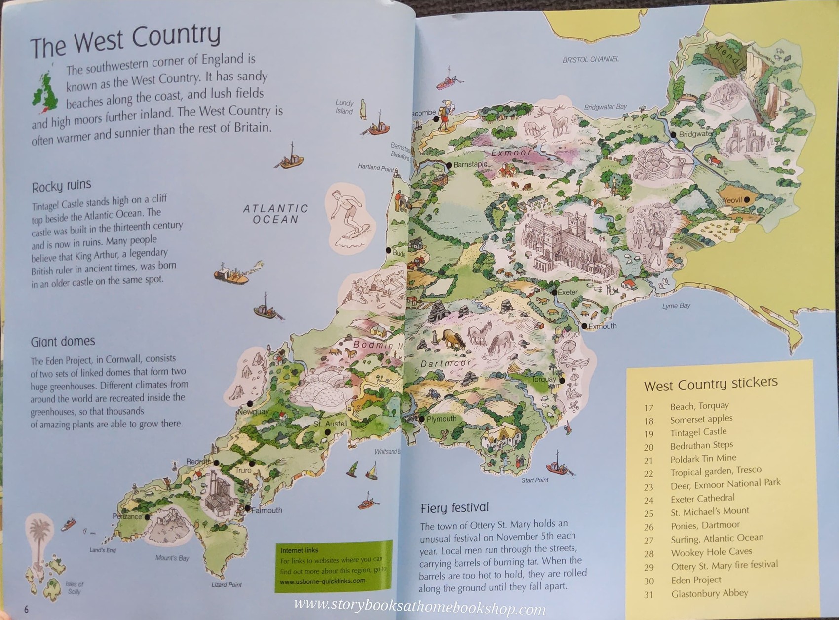 KNOWLEDGE BOOK** ♥️STICKER&QUIZ ATLAS OF BRITAIN