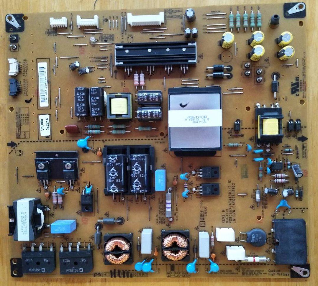 POWER SUPPLY LG (ซับพลาย แอลจี) อะไหล่แท้/ของถอด ใช้กับรุ่น 55LM8600พาร์ท EAY62512802 :EAX64744301