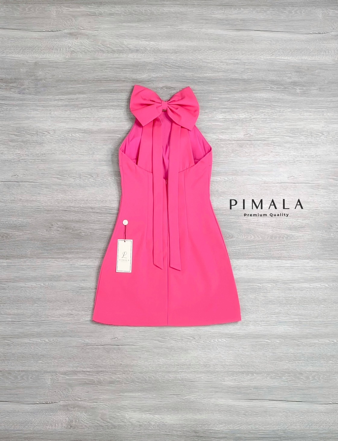 เดรส+เข็มกลัดโบว์ เดรสแขนกุดทรงเรียบๆแต่น่ารักมากกก