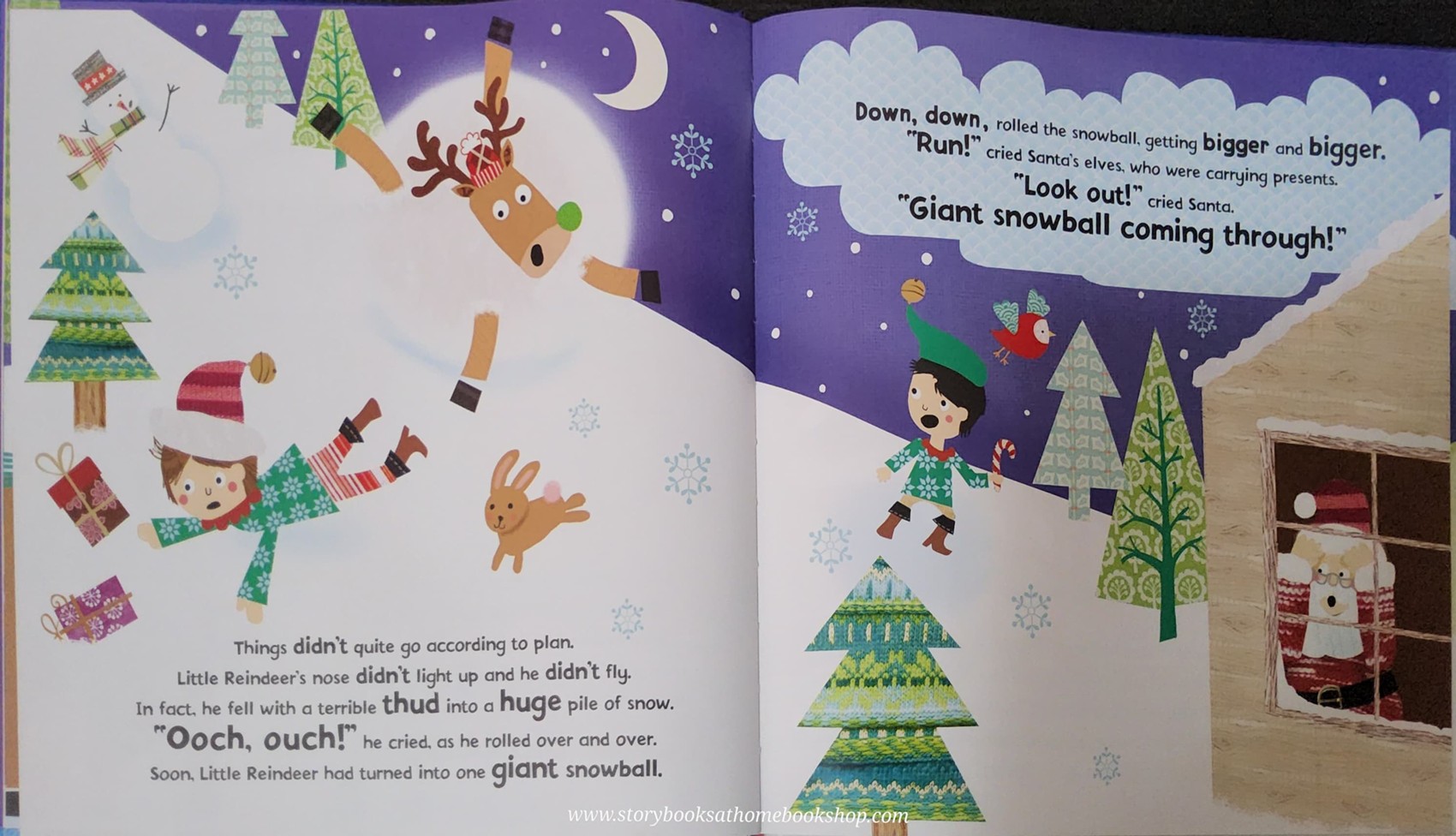 หนังสือนิทานปกแข็ง** 🍅🍓LITTLE REINDEER SAVES CHRISTMAS