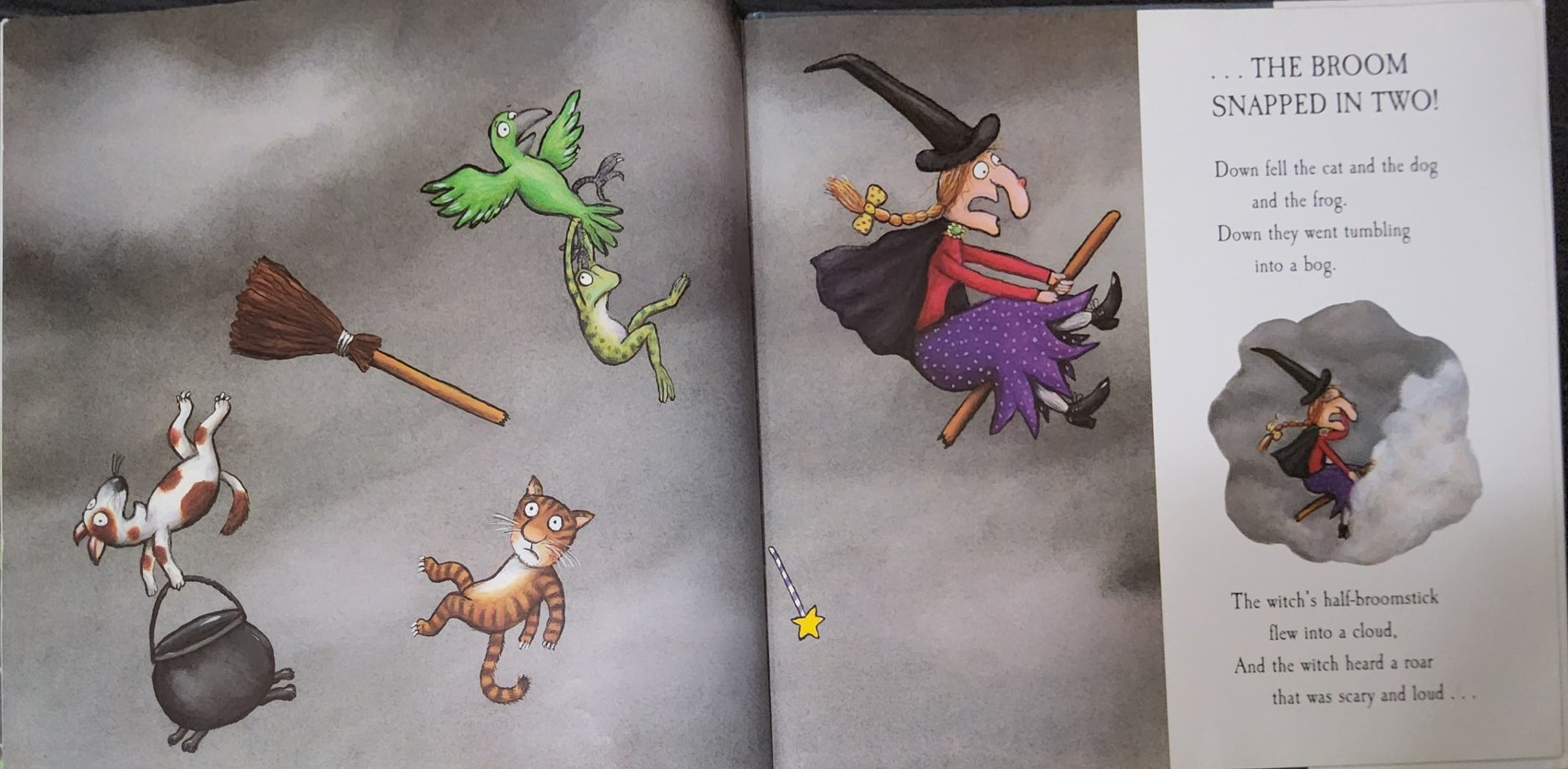 หนังสือนิทานปกแข็ง** 🍅ROOM ON THE BROOM BY JULIA DONALDSON.AXEL SCHEFFLER
