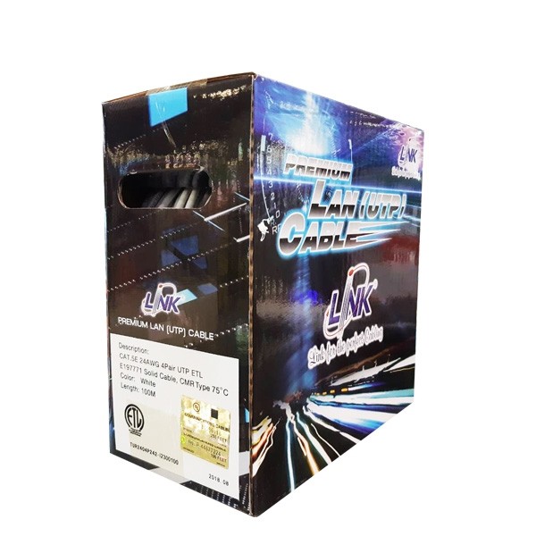 CAT 5E UTP Enhanced CABLE (350 MHz), LSZH White 100 M./Color Box