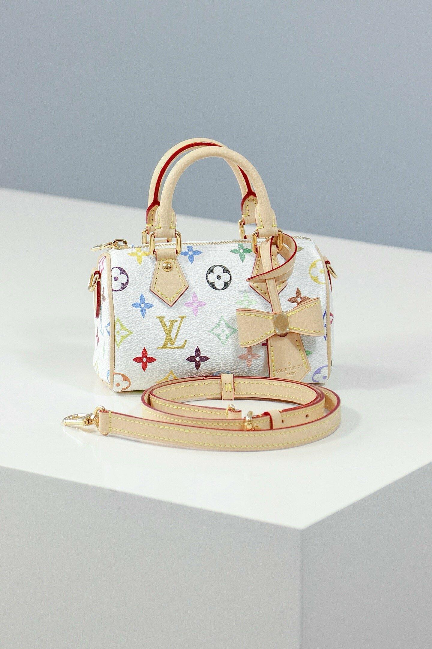 [Pre-order]กระเป๋า LouisVuitton Whtie Multicolor LV x TM Speedy Bandoulière 20 งานคุณภาพที่ดีที่สุด