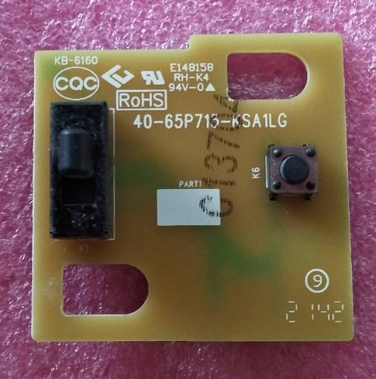 ตัวรับสัญญาณ รีโมทย์ทีวี TCL (ทีซีแอล) ของแท้ถอดจากเครื่อง รุ่น43P735 พาร์ท40-65P713-KSA1LG