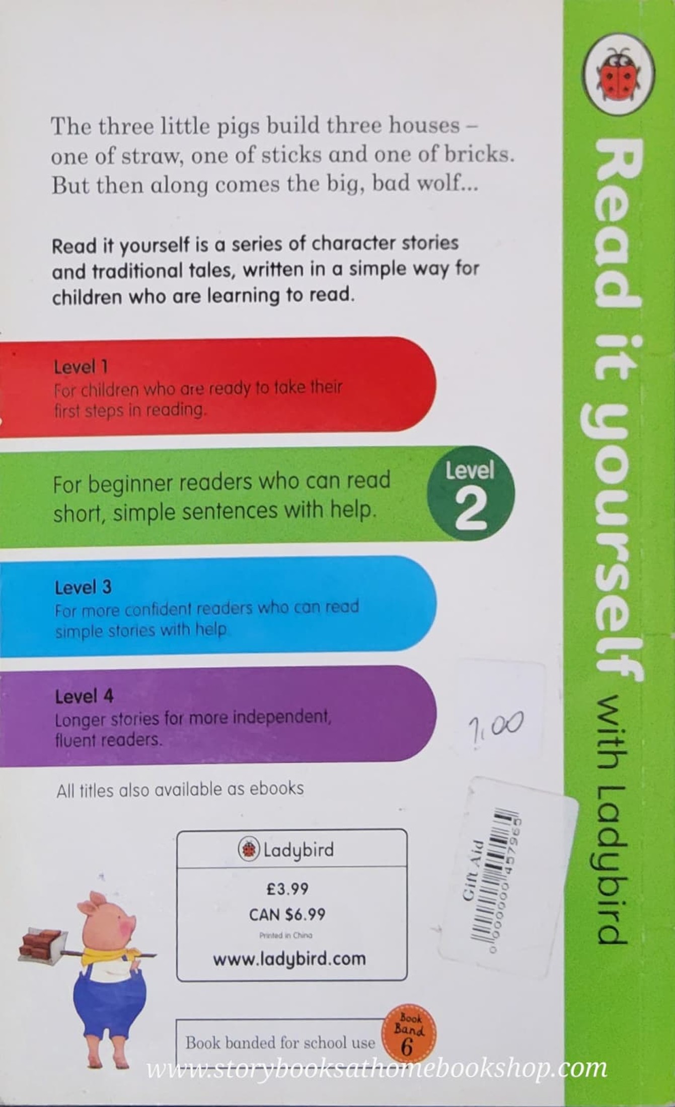 หนังสือนิทานปกแข็ง** 🍅🍓READ IT YOURSELF LEVEL2: THE THREE LITTLE PIGS