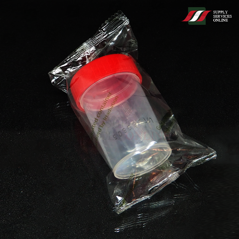 กระปุกเก็บปัสสาวะ แบบปราศจากเชื้อ ขนาด 60 มิลลิลิตร Urine Container 60mL. PP,Sterile