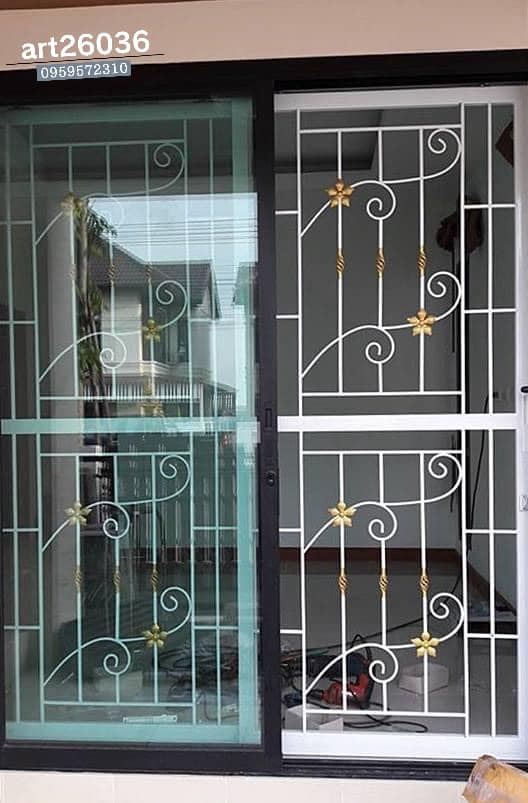 เหล็กดัดสีอบ #16