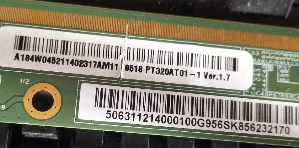 วันบอร์ด ACONATIC (อะโคเนติค) อะไหล่แท้/ของถอด ใช้กับรุ่น AN-LT3212 พาร์ท TP.V56.PB826 เวอร์ชั่นทีบาร์ PT320AT01-1