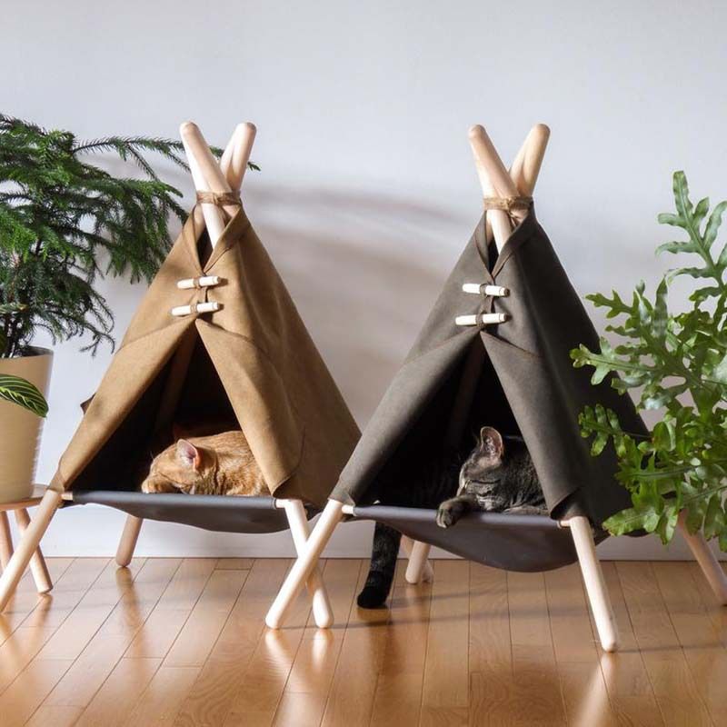 Cat tent house เต๊นท์แมว ที่นอนแมว 65x65x75 cm