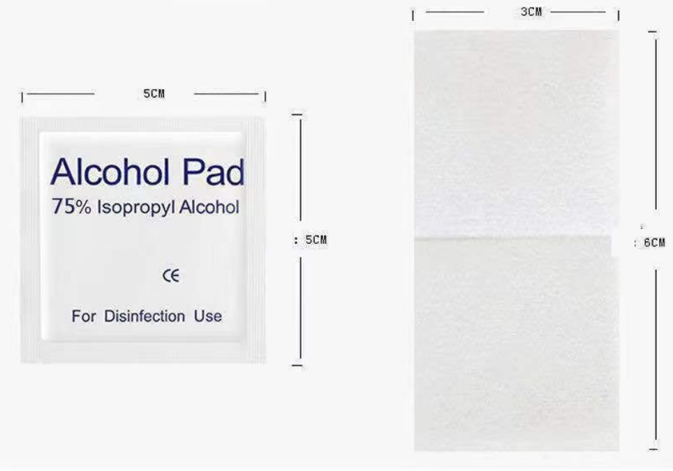 แผ่นแอลกอฮอลล์เช็ดทำความสะอาด สำเนา