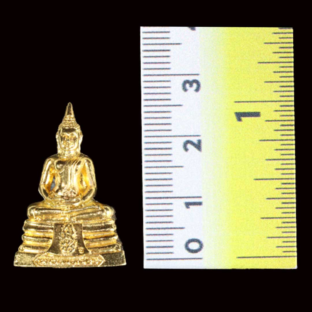 พระกริ่งหลวงพ่อโสธร รุ่นสร้างอุโบสถ ปี2539 เนื้อชุบทอง (พิมพ์ใหญ่)