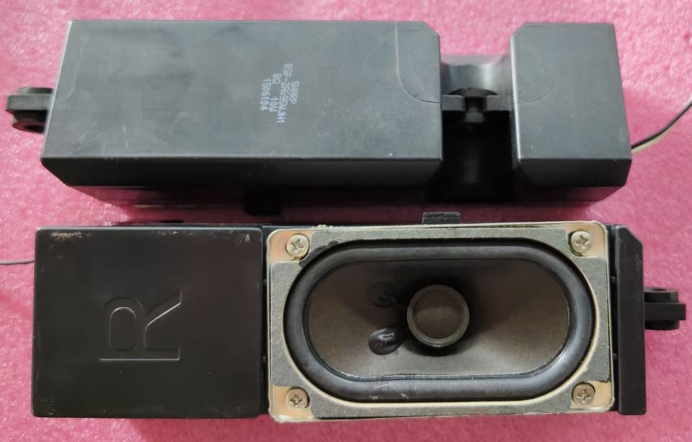 ลำโพงทีวี ชาร์ป SHARP ของแท้ถอดจากเครื่อง รุ่นLC-40LE265X 8โอมห์ 10วัตต์