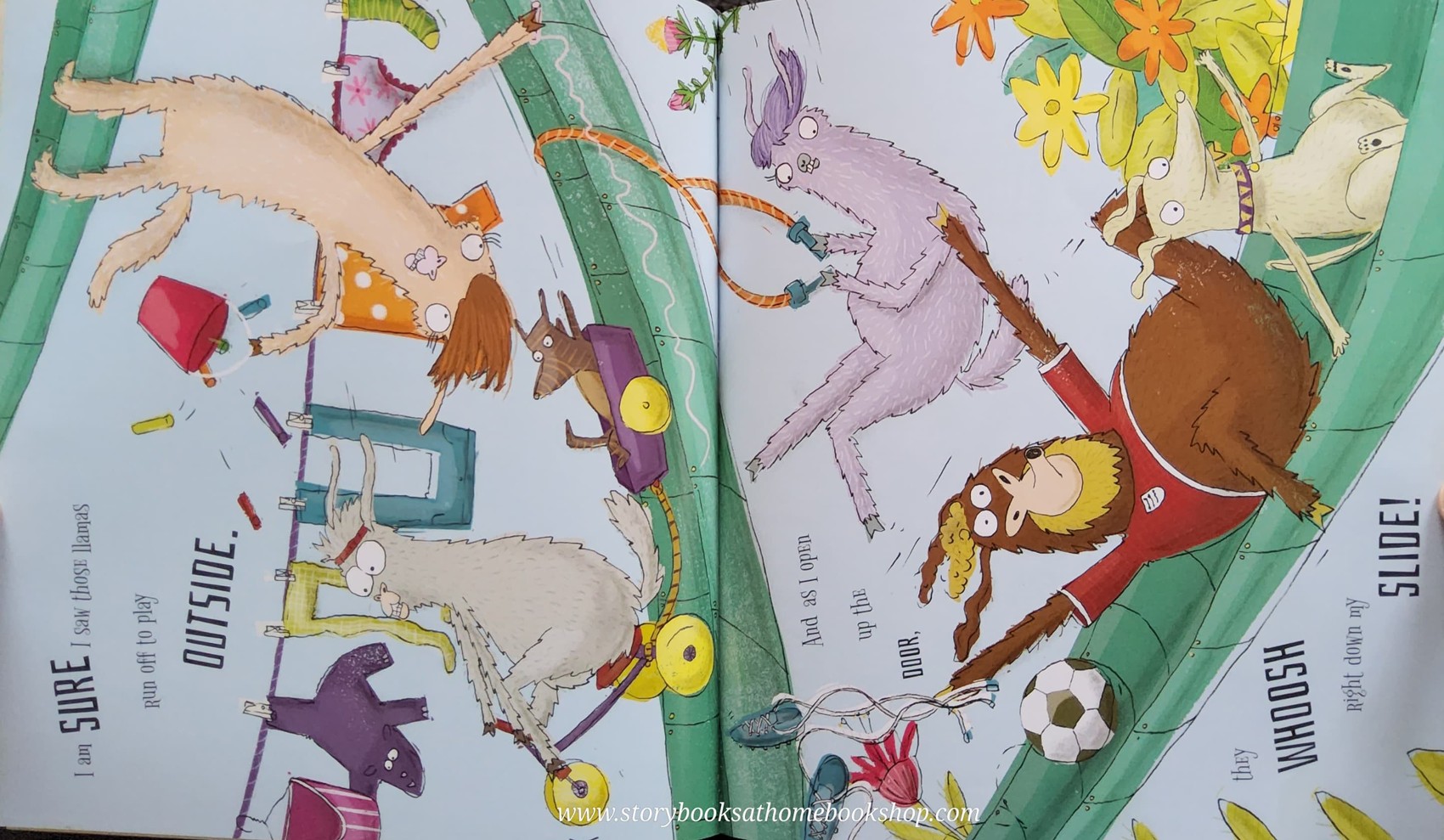 หนังสือนิทานปกอ่อน** ♥️LLAMAS GO BANANAS