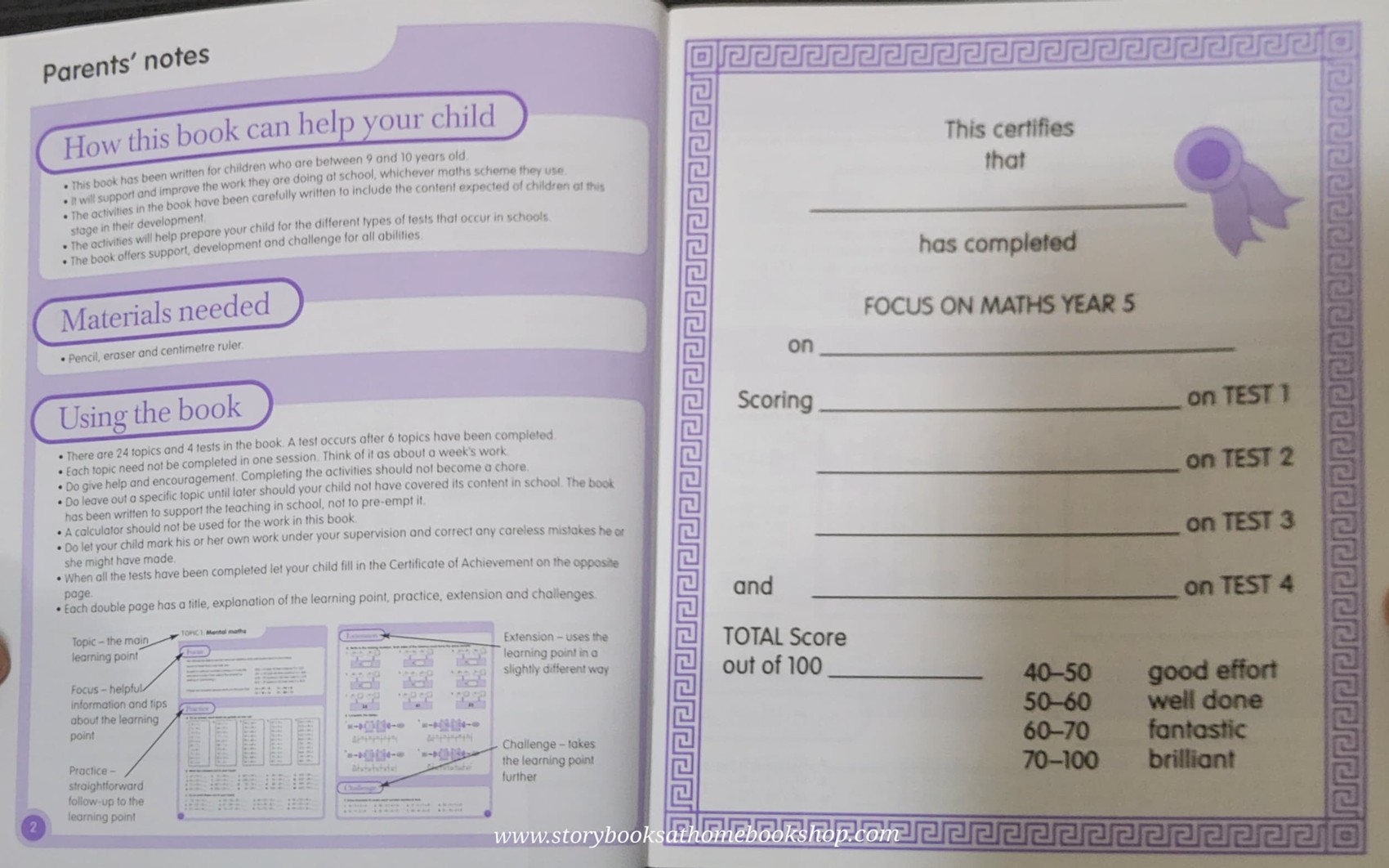 PRACTICE BOOK ** ð
ð
FOCUS ON MATHS FOR AGE 9-10