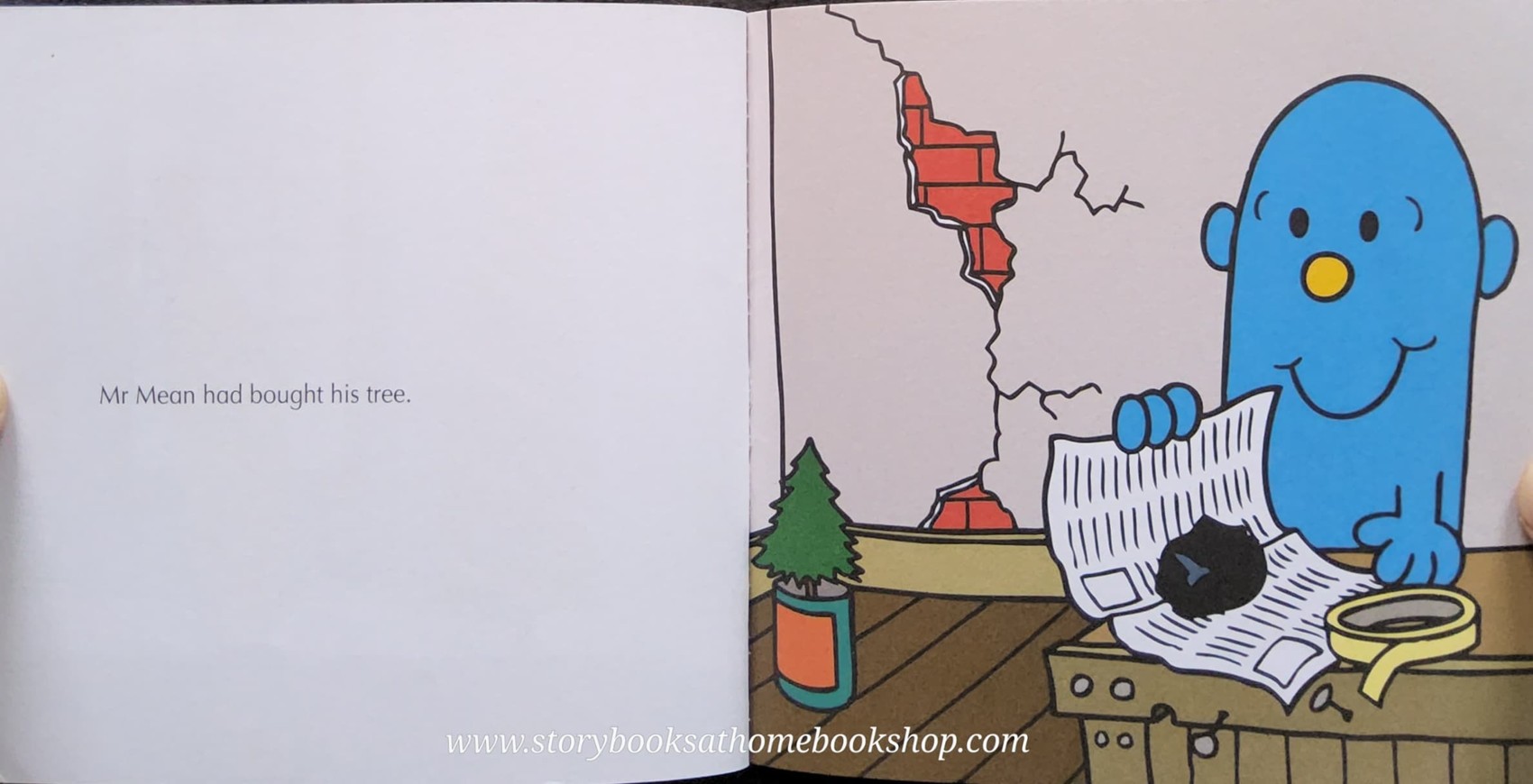 หนังสือ Bestseller Small book** **หนังสือนิทานปกอ่อน** 👉LITTLE MISS&MR.MEN👍 🍅🍅MR.MEN THE CHRISTMAS TREE by Roger Hargreaues