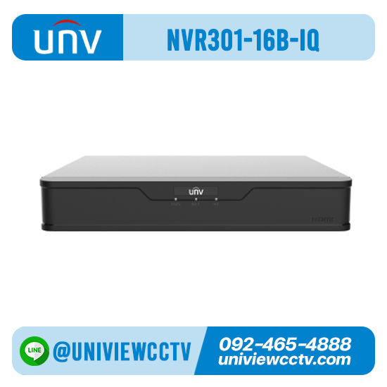เครื่องบันทึก UNIVIEW รุ่น NVR301-16B-IQ จำนวน 16 ช่อง