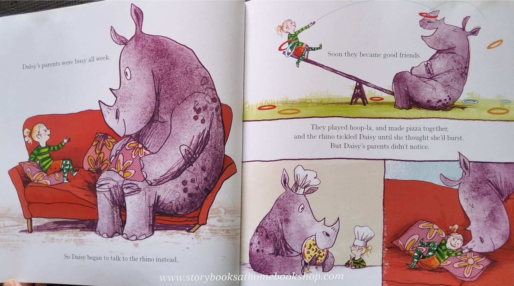 หนังสือนิทานปกอ่อน** 🍅🍓RHINOS DON'T EAT PANCAKES♥️♥️