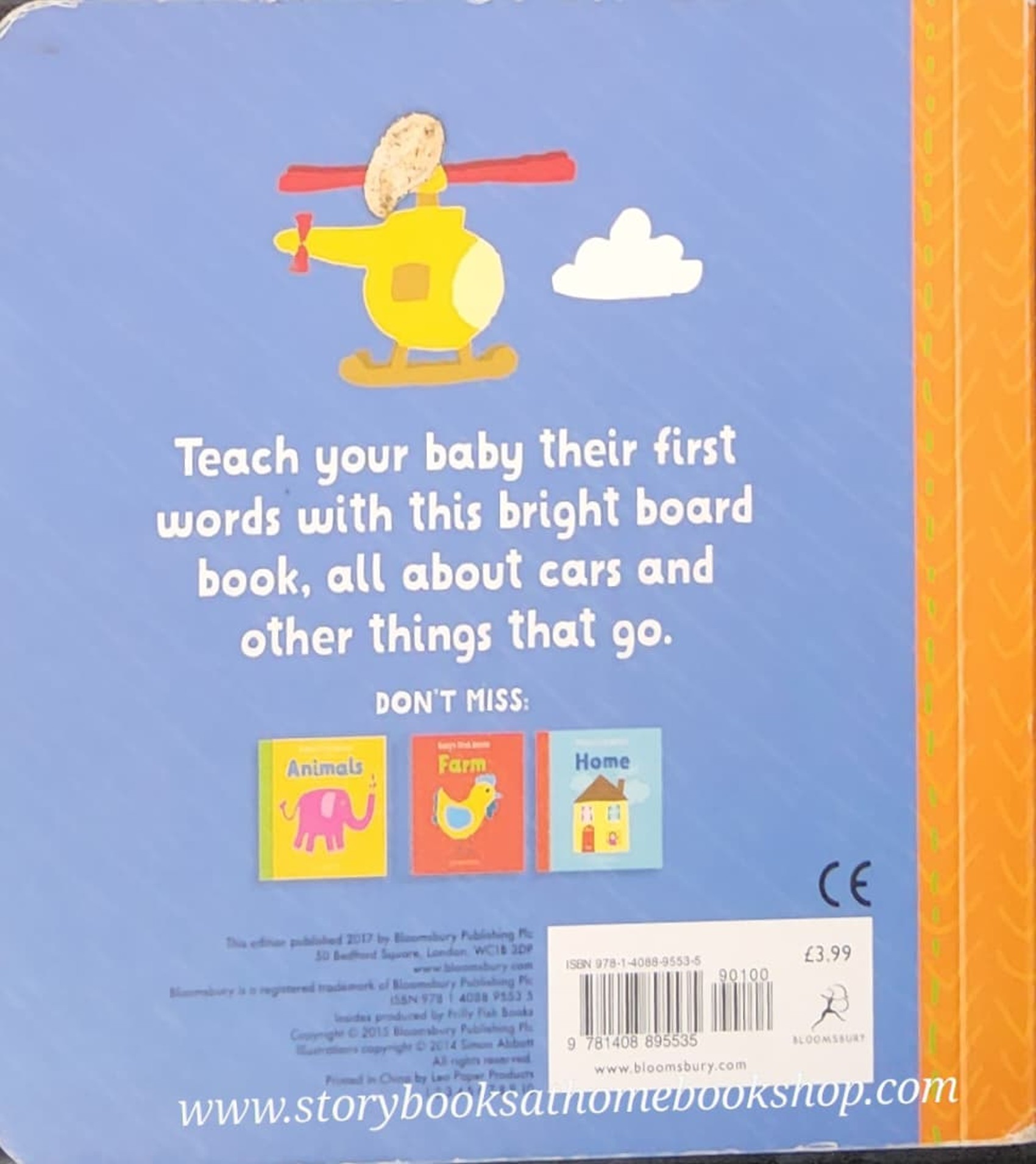 Board Book** 🍅🍓BABY'S FIRST WORDS:THINGS THAT GO BY BLOOMSBURY