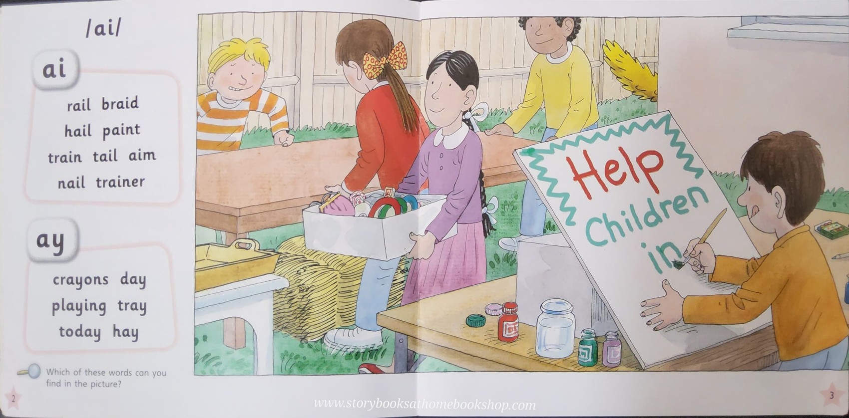 หนังสือนิทานปกอ่อน** 🍅🍓PHONICS: AY OY EA IE /REVISE ANS STRETCH BOOK 21