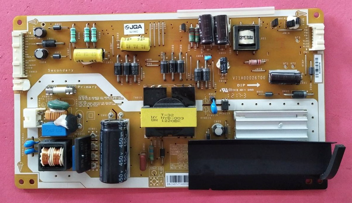 เพาเวอร์ซัพพลาย TOSHIBA (โตชิบ้า) ของแท้ถอดจากเครื่อง รุ่น32PB200T 32PU200T พาร์ท V71A00026700