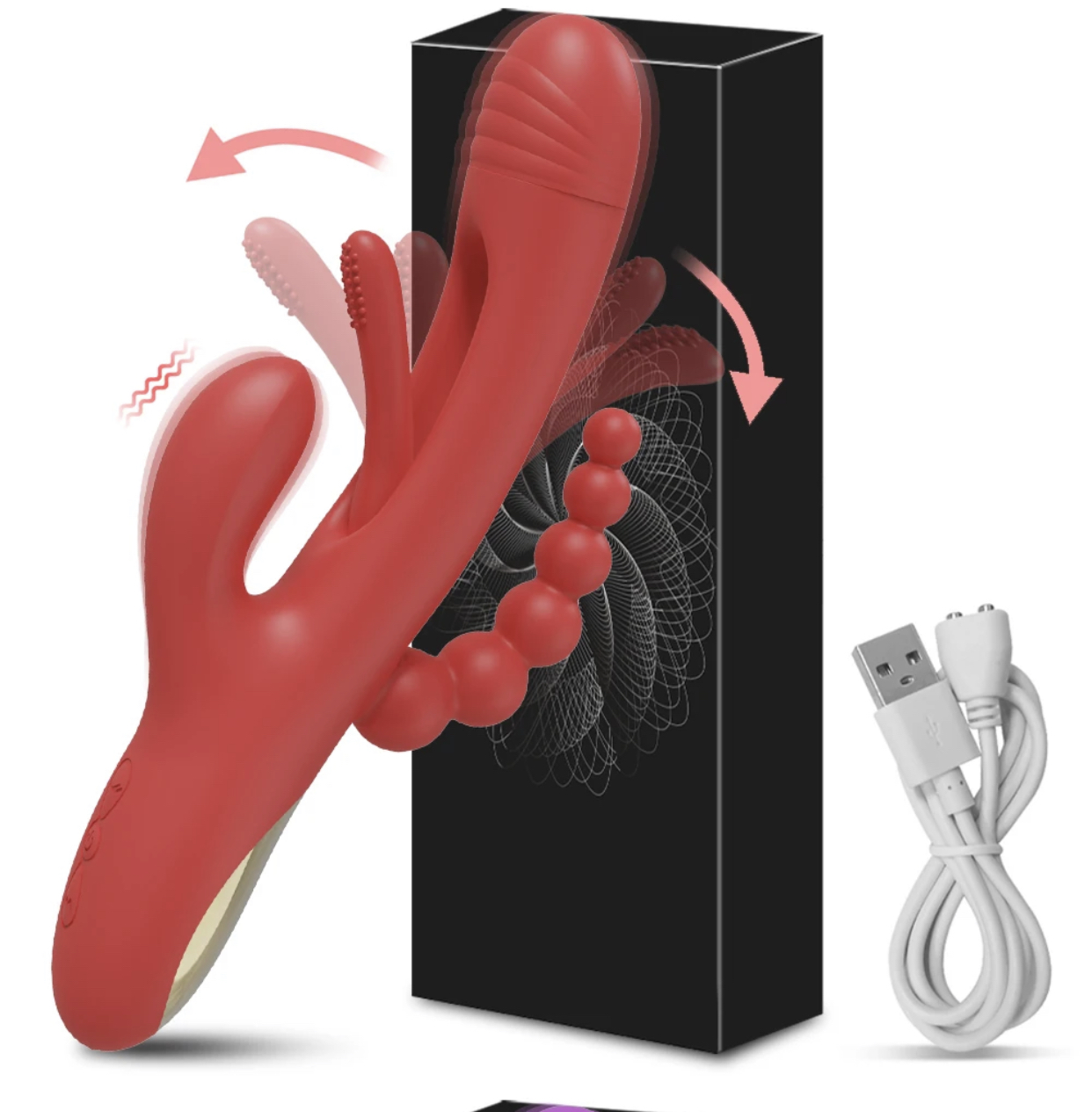 เครื่องนวด Vibrator 3 in 1 (สั่นดูด+ลิ้นตะวัด+สั่นประตูหลัง)
