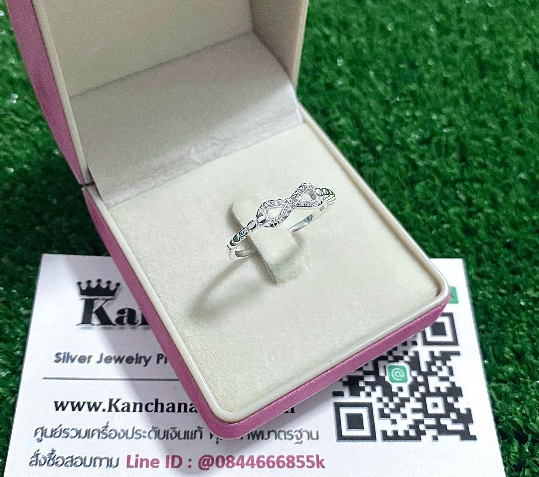 แหวนเงินแท้ ประดับเพชร งานสวยๆ ไซส์ size 49, 50, 51, 52, 53, 54, 55, 56, 57, 58, 59