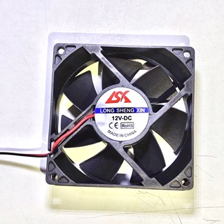 พัดลมระบายความร้อน 3.5นิ้ว 12V. (80x80x25มม) ประกัน 3 เดือน