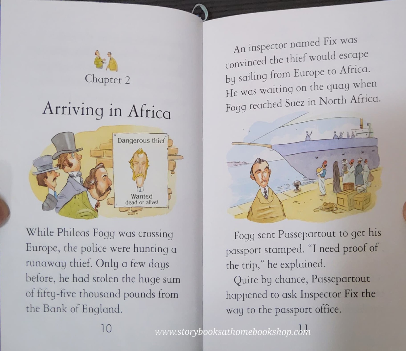 หนังสือนิทานปกแข็ง ** 🍅🍓 USBORNE YOUNG READING:AROUND THE WORLD IN EIGHTY DAYS