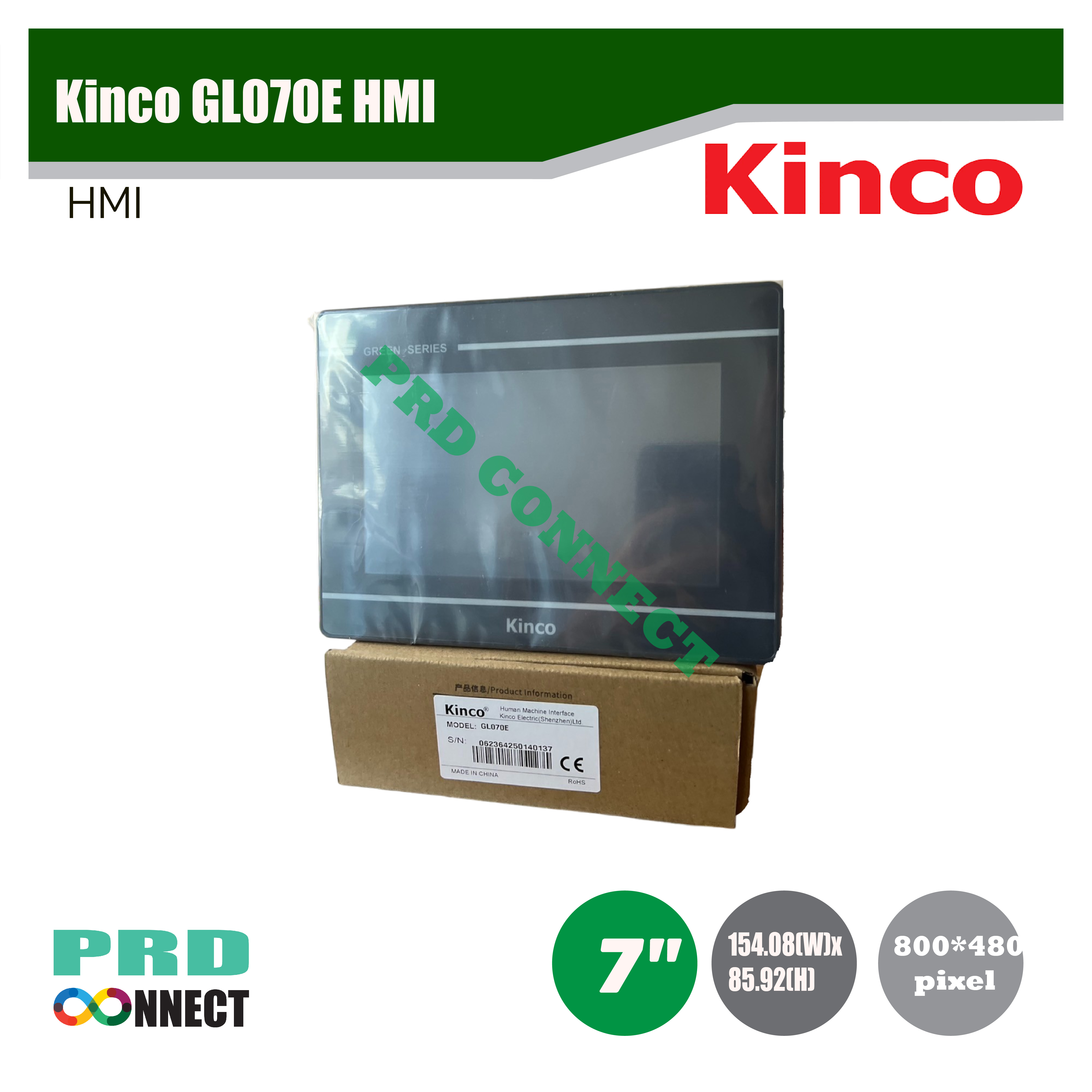 Kinco GL070E HMI (Ethernet) GL070E หน้าจอสัมผัสขนาด7นิ้ว HM