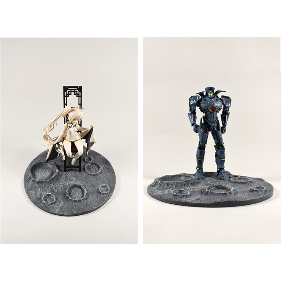 ฉากพื้นผิวดวงจันทร์ ไดโอราม่า งานเรซิ่น GK Resin Diorama Moon Ground