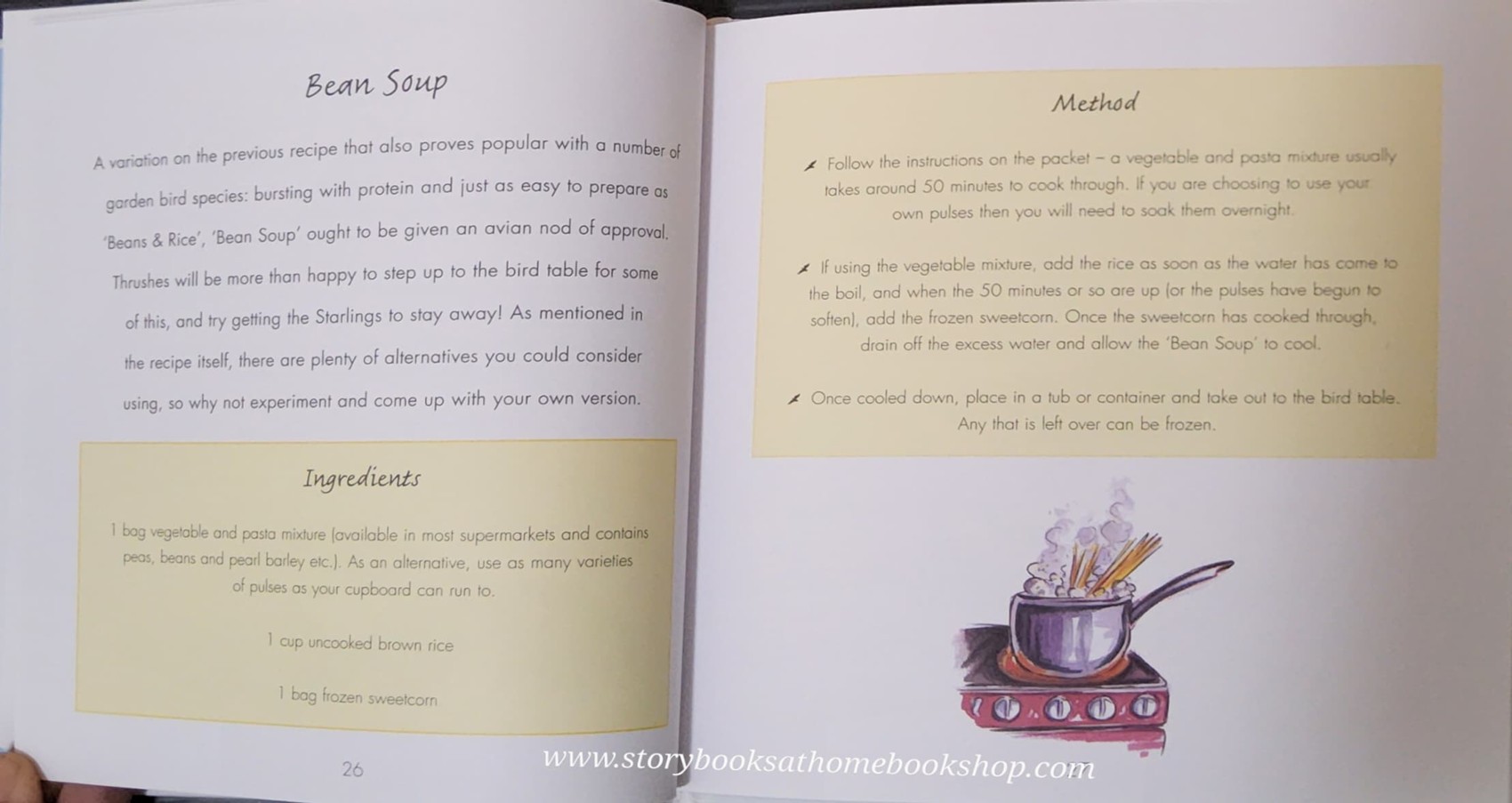KNOWLEDGE BOOK ** ð
ð
COOKING FOR BIRD