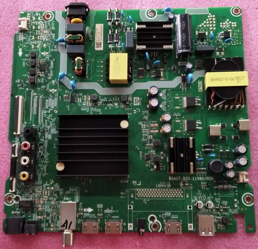 เมนบอร์ดทีวี ไฮเซน Hisense ของแท้มือสองถอดจากเครื่อง รุ่น 43A6500H 43U6K 43A6500K พาร์ทติดบอร์ดRSAG7.820.11980/ROH