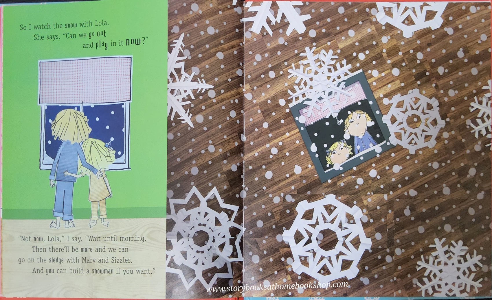 หนังสือนิทานปกแข็ง* 🍅CHARLIE AND LOLA:SNOW IS MY FAVOURITE AND MY BEST BY LAUREN CHILD