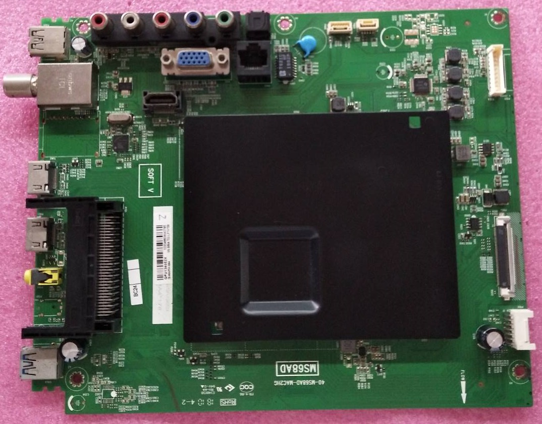 เมนบอร์ดทีวี ทีซีแอล TCL ของแท้ถอดจากเครื่อง รุ่นLED65E7800 พาร์ท 40-MS68AD-MAC2HG เบอร์จอ V650DJ4-QS5 ทีคอนพาร์ท 6201B001U3100