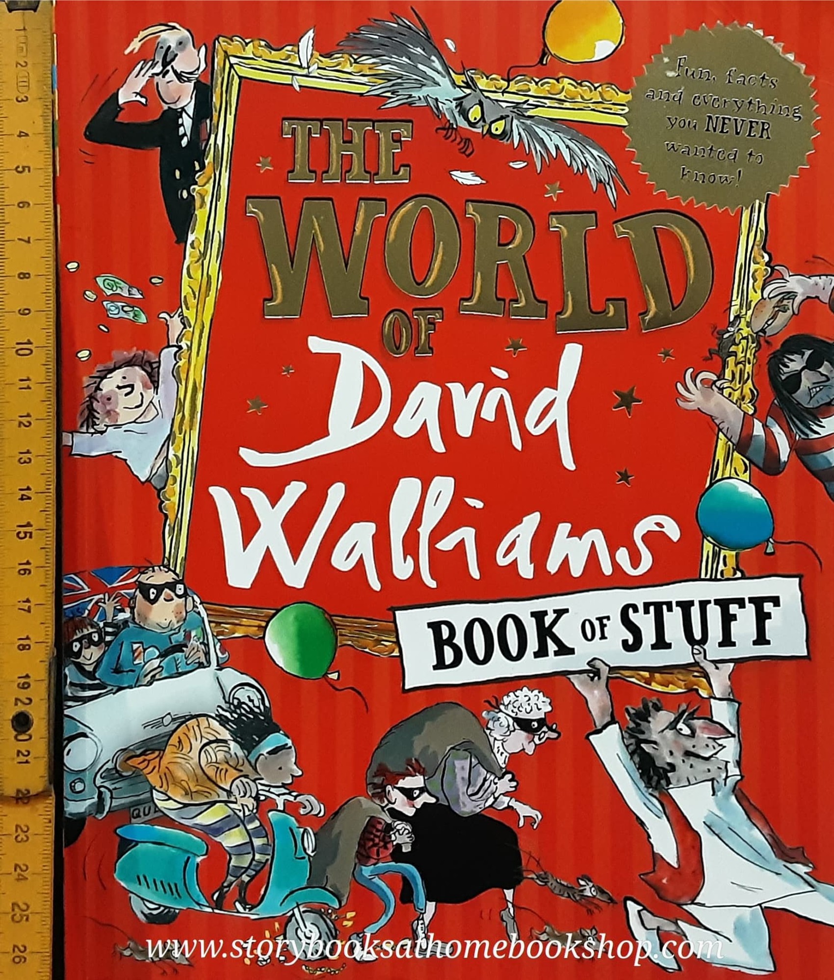 RECOMMENED FUN BOOK** **หนังสือนิทานปกอ่อน** ♥️THE WORLD OF DAVID WALLIAMS BOOK OF STUFF♥️